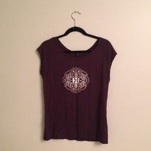 Dark Purple Graphic TShirt Sz XL